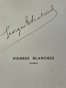 REVERDY (Pierre). | Pierres blanches. Poèmes.