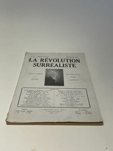 REVUES | Révolution (La) surréaliste. N° 12 (15 décembre 1929, deuxième année). Directeur : André Breton.