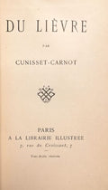 CHASSE CUNISSET-CARNOT (Paul). | Du lièvre.