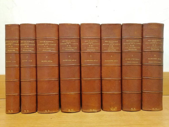 PETIT DE JULLEVILLE (L.). | Histoire de la langue et de la littérature française des origines à 1900. Tomes 1 à 8 (complet).