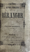 BERANGER (Pierre Jean de). | Oeuvres complètes de P. J. de Béranger. Edition Diamant.