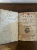 GRAS (Pierre). | Méthode aisée pour apprendre la langue greque [grecque], composée autrefois par le P. P. Gras, traduite nouvellement de latin en françois...