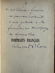 PILON (Edmond). | Portraits français (XVIIIe et XIXe siècles). Préface de Paul et Victor Margueritte.