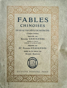 CHAVANNES (Edouard). | Fables chinoises du IIIe au VIIIe siècle de notre ère (origine hindoue).