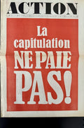 ACTION | Action n° 16, lundi 24 juin [1968] : La capitulation ne paie pas !