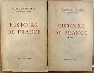 BAINVILLE (Jacques). | Histoire de France. Tomes 1 et 2.