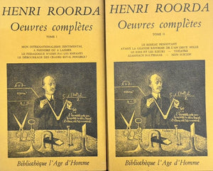 ROORDA VAN EYSINGA (Henri). | Oeuvres complètes. Tomes 1 et 2.