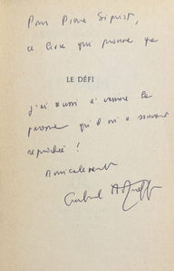 MATZNEFF (Gabriel). | Le défi.