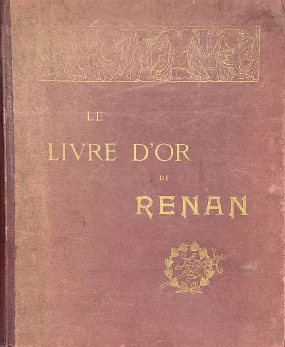 RENAN (Ernest). | Le livre d'or de Renan.