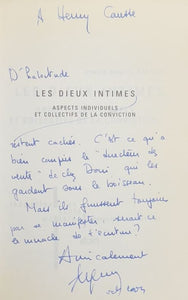 KIPMAN (Simon Daniel). | Les dieux intimes : aspects individuels et collectifs de la conviction.