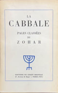 PAULY (Jean de). | La Cabbale. Pages classées du Zohar.