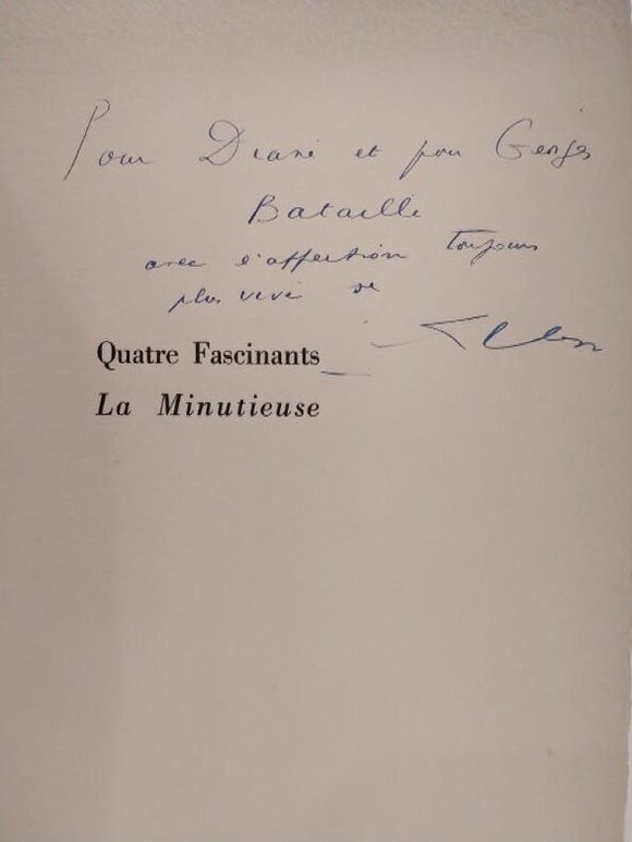 CHAR (René). | Quatre Fascinants. La Minutieuse.