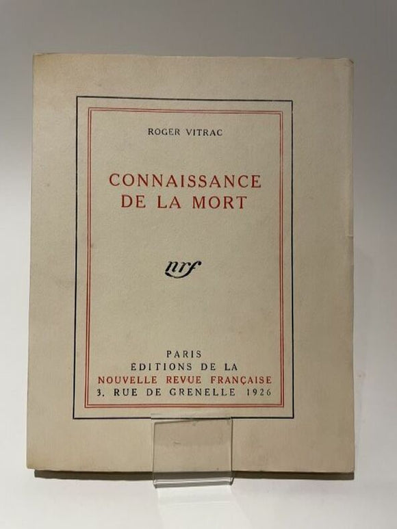 VITRAC (Roger). | Connaissance de la mort.