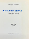 BATAILLE (Georges). | L'Archangélique et autres poèmes. Edition établie par Bernard Noël.