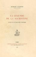 GUIETTE (Robert). | La Légende de la Sacristine. Etude de littérature comparée.