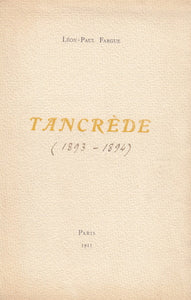 FARGUE (Léon-Paul). | Tancrède.