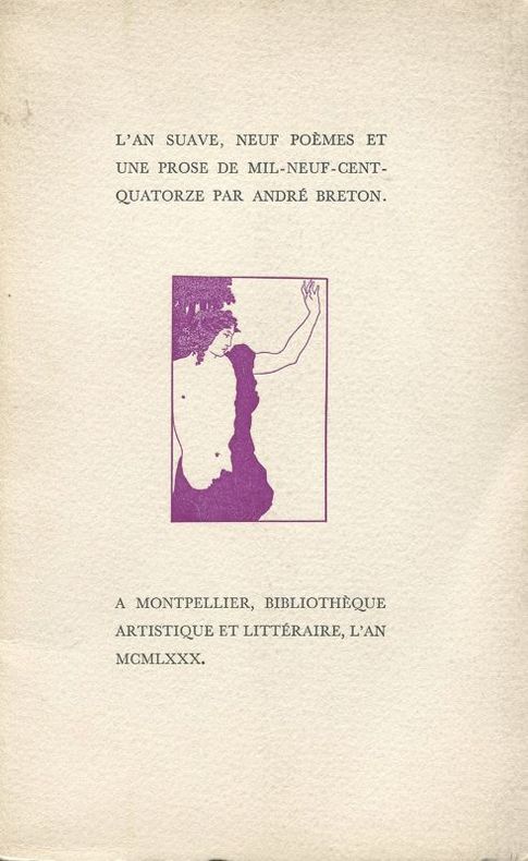 BRETON (André). | L'an suave. Neuf poèmes et une prose de mil-neuf-cent-quatorze.