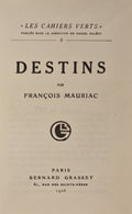 MAURIAC (François). | Destins.