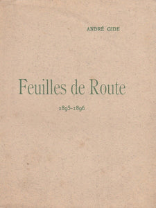 GIDE (André). | Feuilles de route (1895-1896).