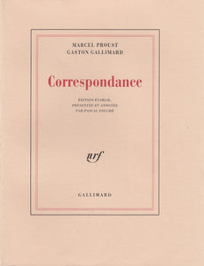 PROUST (Marcel) et GALLIMARD (Gaston). | Correspondance (1912-1922). Edition établie, présentée et annotée par Pascal Fouché.