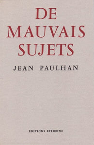 PAULHAN (Jean). | De mauvais sujets.