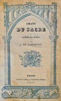 LAMARTINE (Alphonse de). | Chant du sacre, ou la veille des armes.