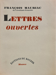 MAURIAC (François). | Lettres ouvertes.